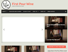 Tablet Screenshot of firstpourwine.com